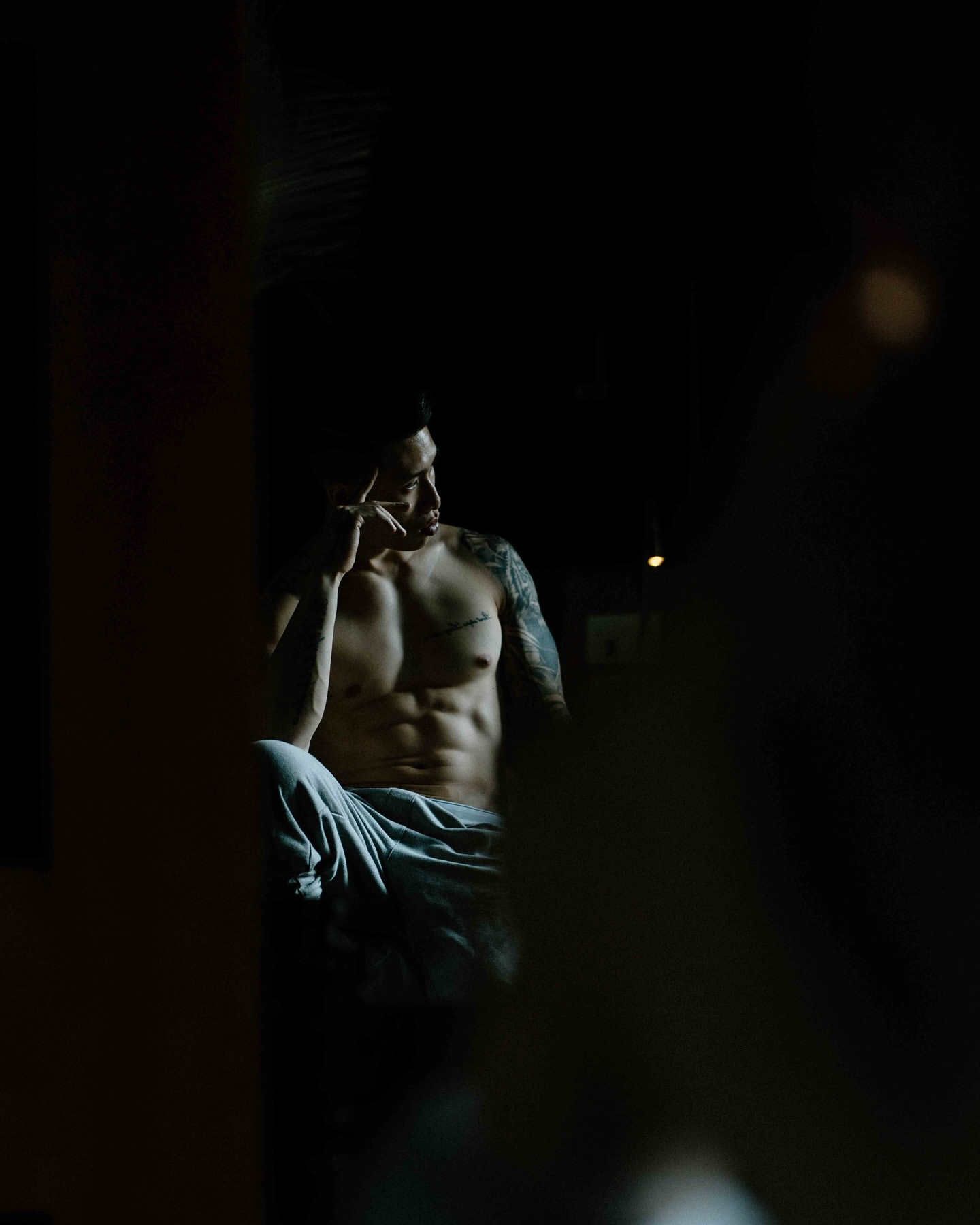 Bon Tran training in low light